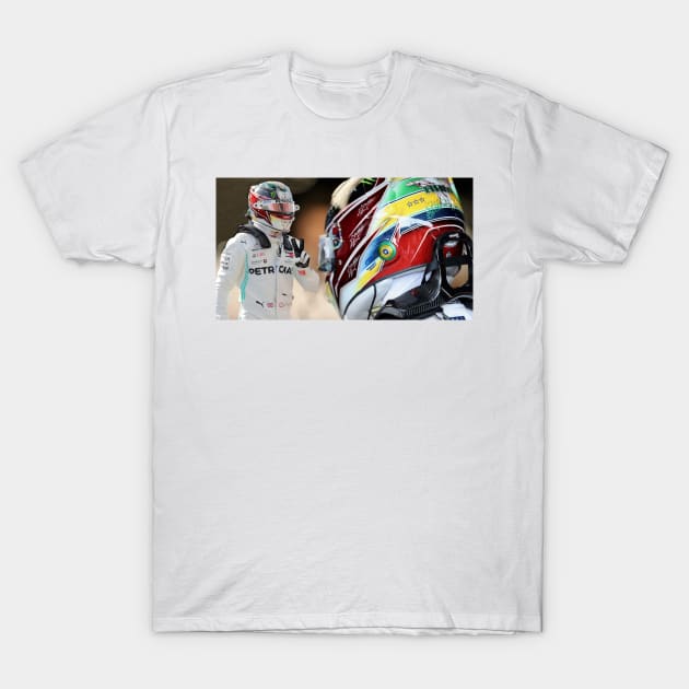 Lewis Hamilton - King Of F1 T-Shirt by DeVerviers